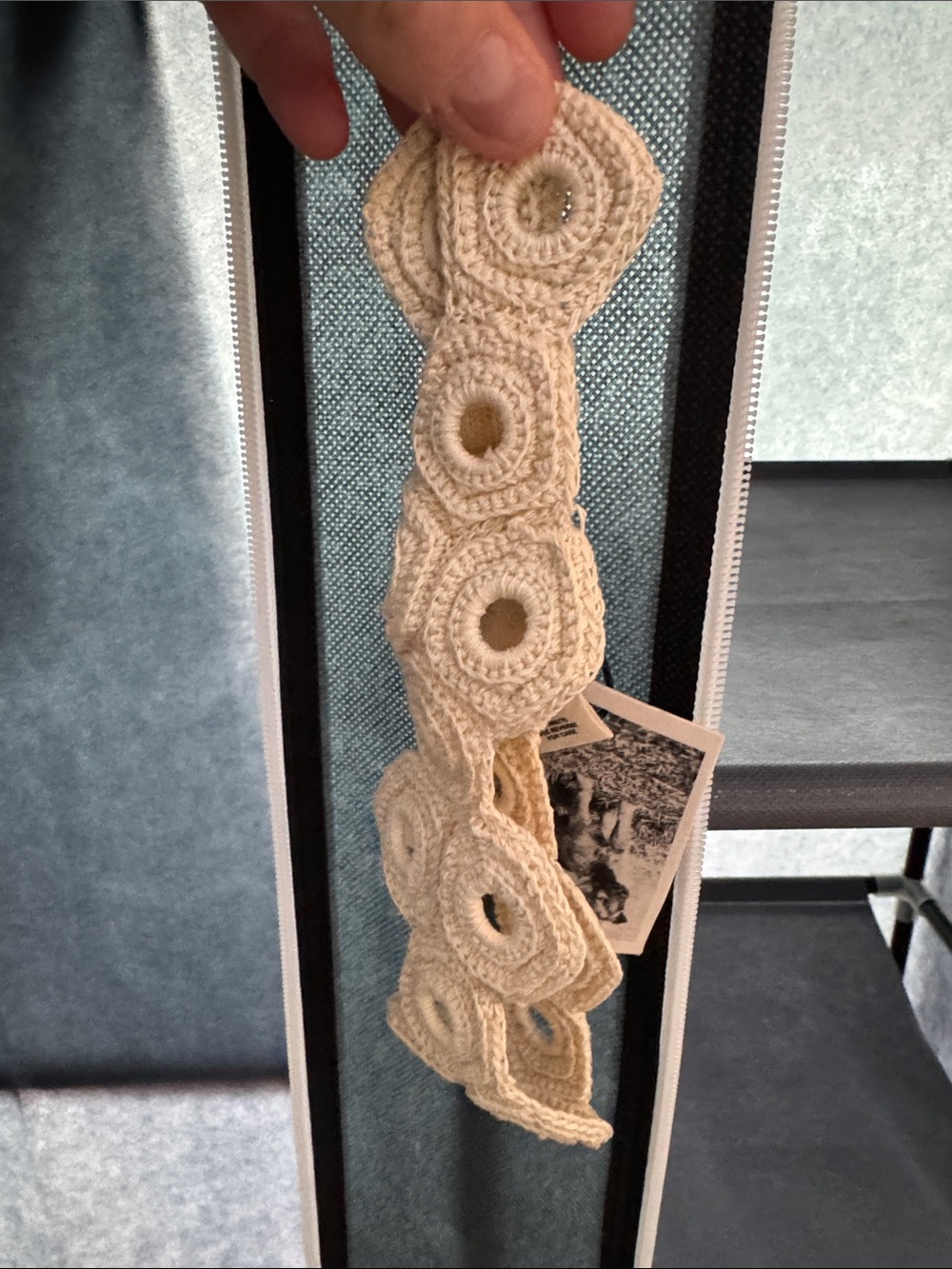Crocheted Cream Head Band- ANTHROPOLOGIE- NWT